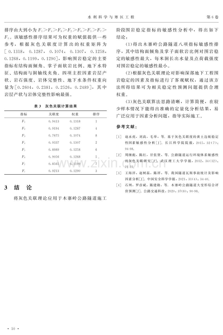 深部地下工程围岩大变形影响因素的灰色关联分析.pdf_第3页