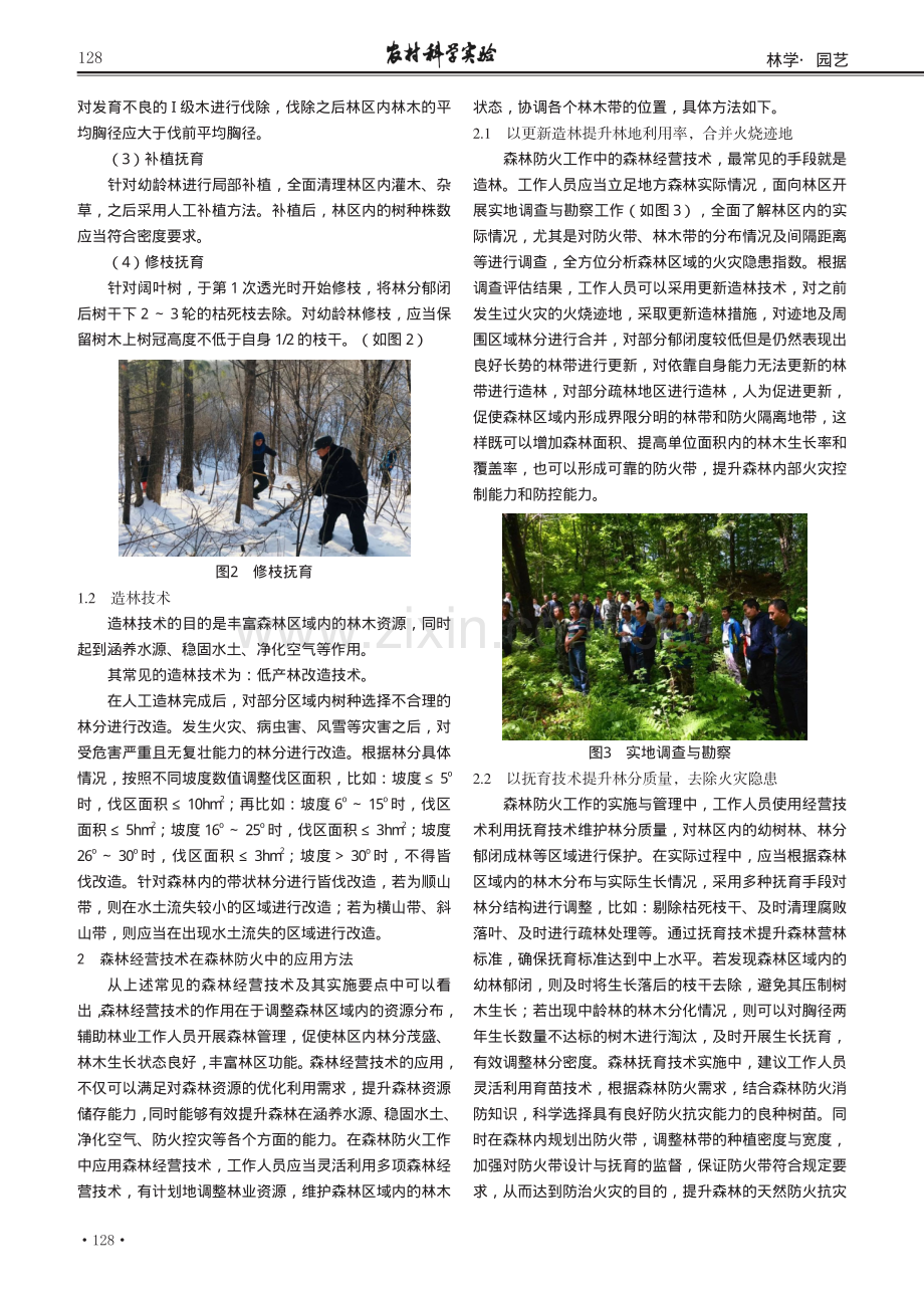 森林经营技术在森林防火中的应用及管理对策.pdf_第2页