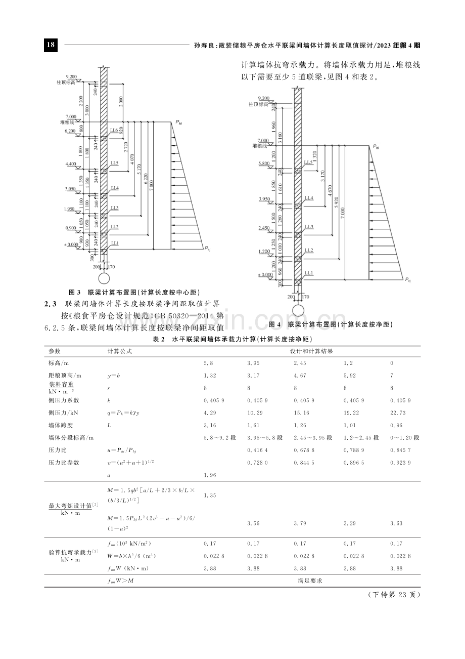 散装储粮平房仓水平联梁间墙体计算长度取值探讨.pdf_第3页