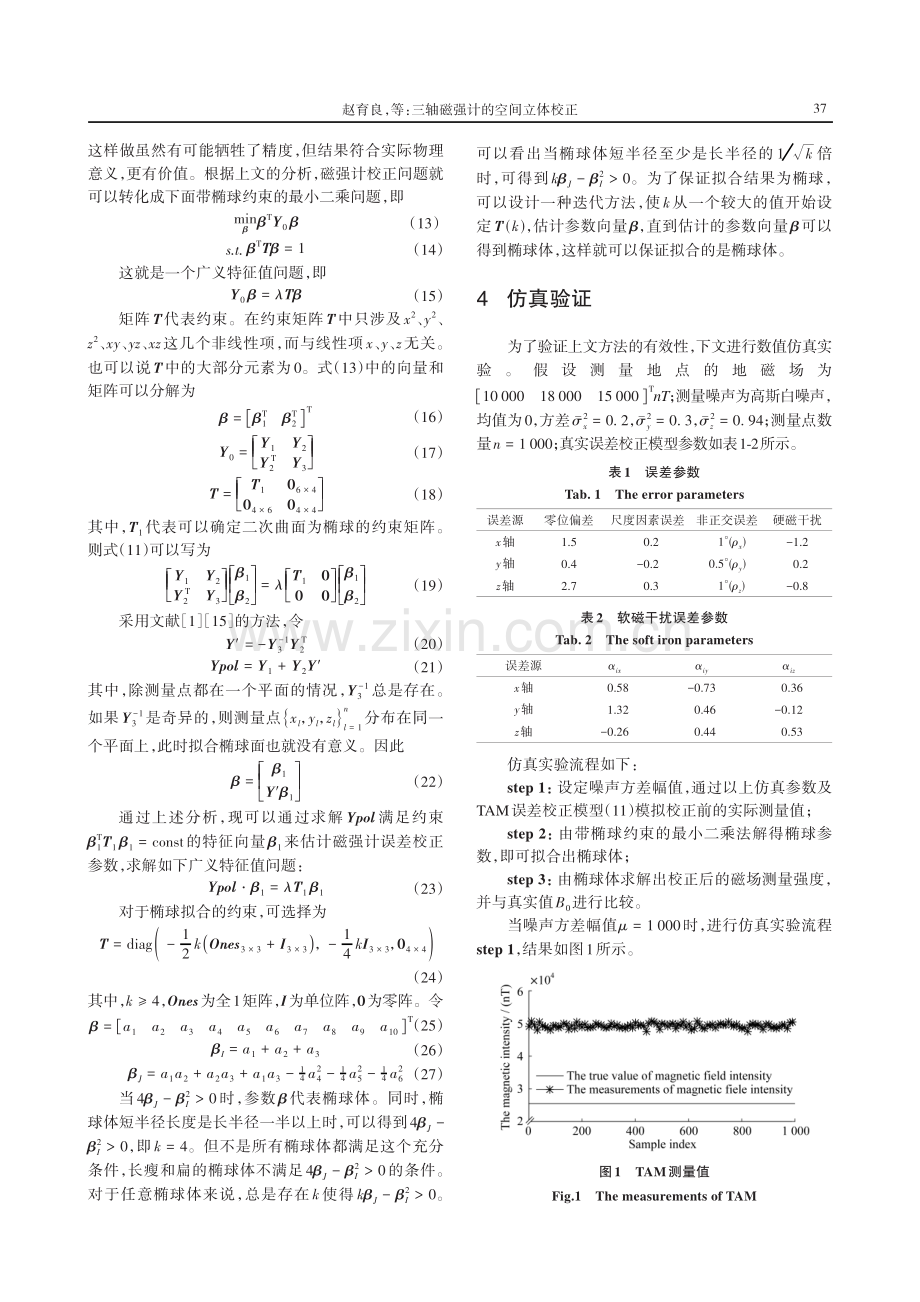 三轴磁强计的空间立体校正.pdf_第3页