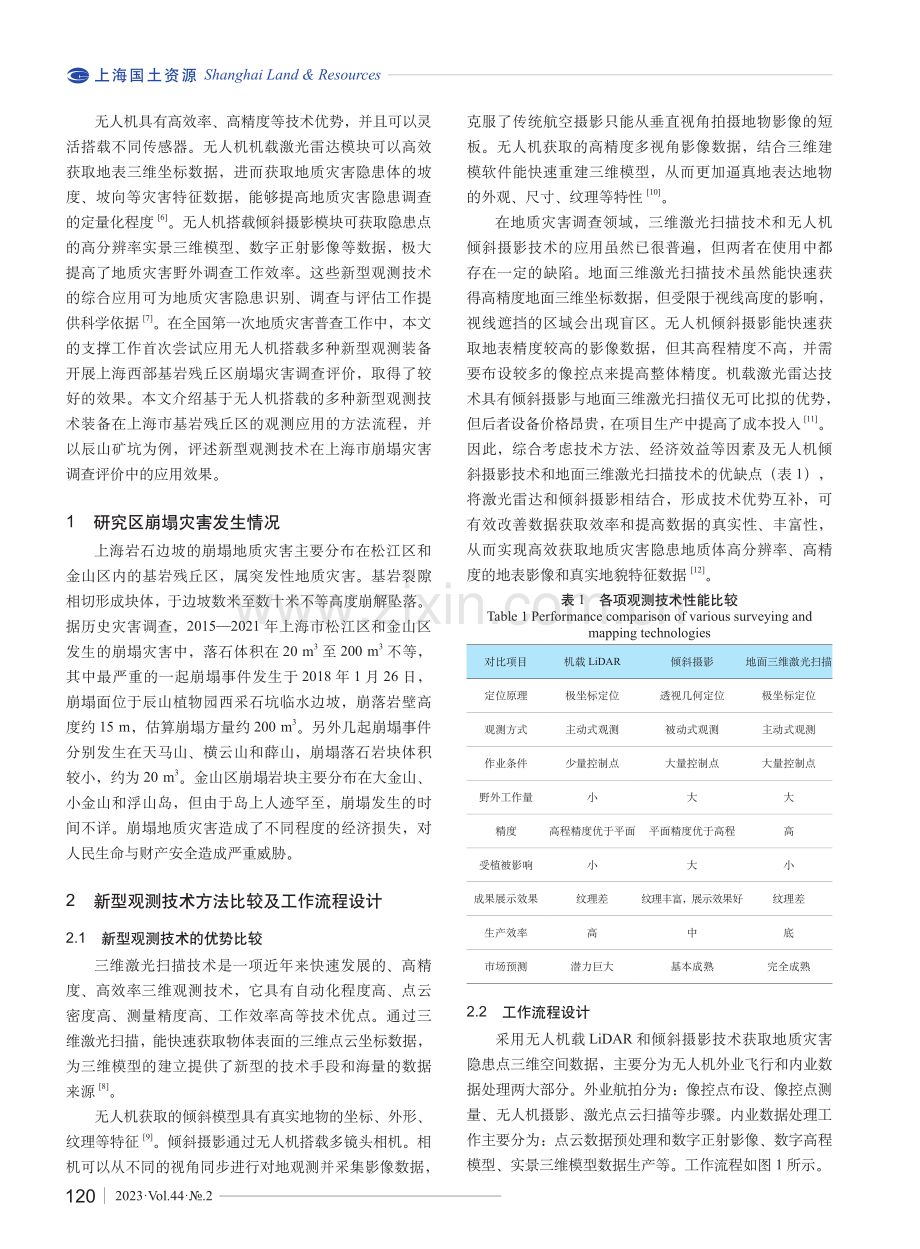 上海崩塌灾害的多传感器融合观测技术与普查识别.pdf_第2页