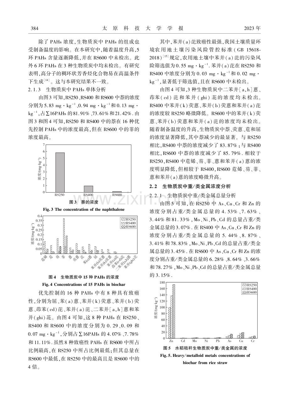 生物质炭中典型污染物浓度及其潜在风险分析.pdf_第3页