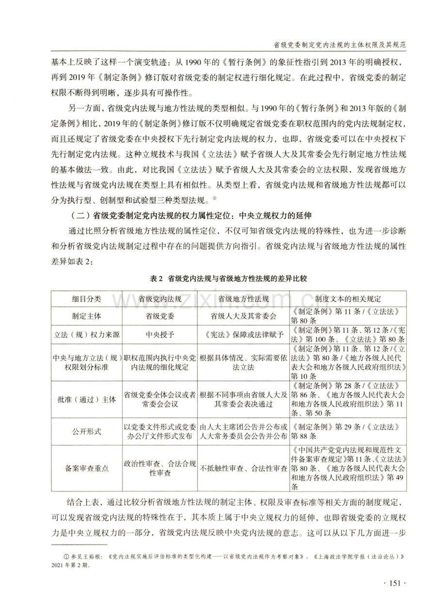 省级党委制定党内法规的主体权限及其规范.pdf_第3页