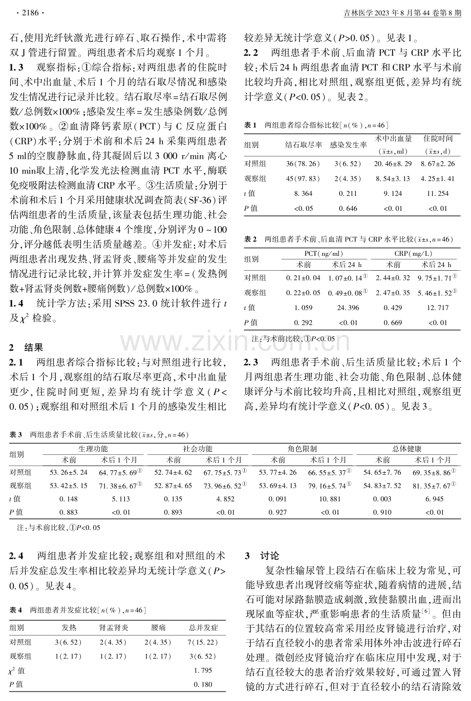 输尿管软镜联合硬镜治疗复杂性输尿管上段结石患者的前瞻性研究.pdf_第2页