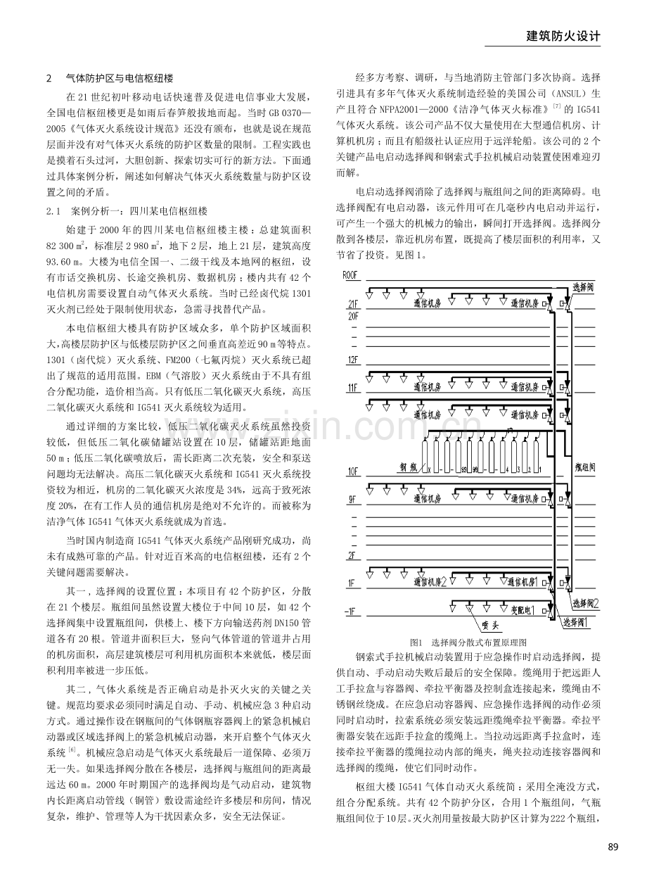 数据中心气体灭火系统多防护区设置的研究.pdf_第2页