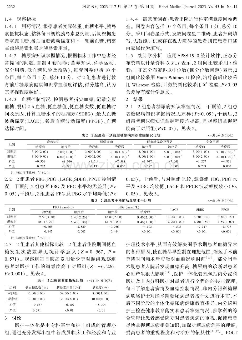 糖尿病患者围手术期应用医护一体化管理的效果分析.pdf_第3页