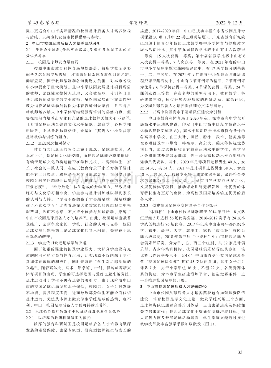 体教融合背景下中山市校园足球后备人才培养路径研究.pdf_第2页