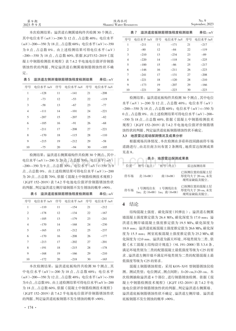 水库泄洪设施中大体积混凝土检测分析.pdf_第3页