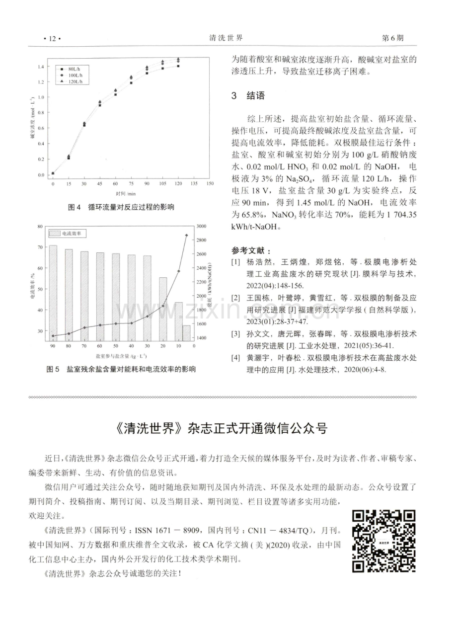 双极膜技术在硝酸钠废水处理中的应用研究.pdf_第3页