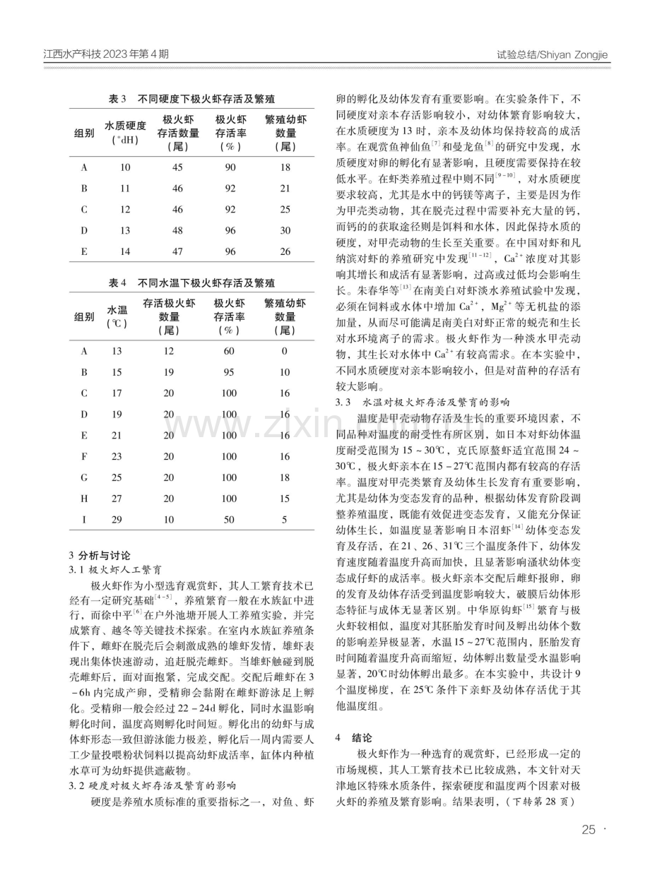 水质硬度和水温对极火虾存活及繁育的影响.pdf_第2页