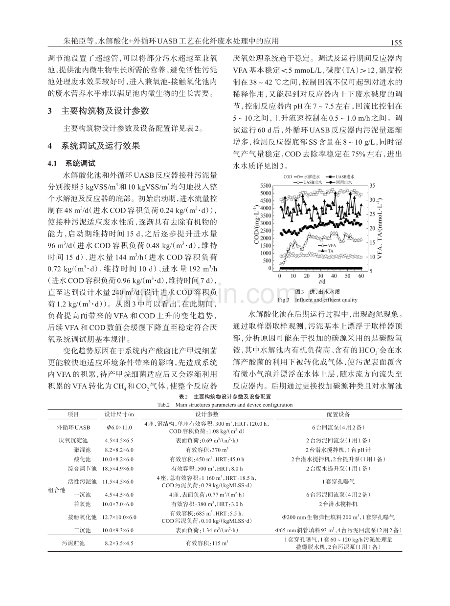 水解酸化 外循环UASB工艺在化纤废水处理中的应用.pdf_第3页