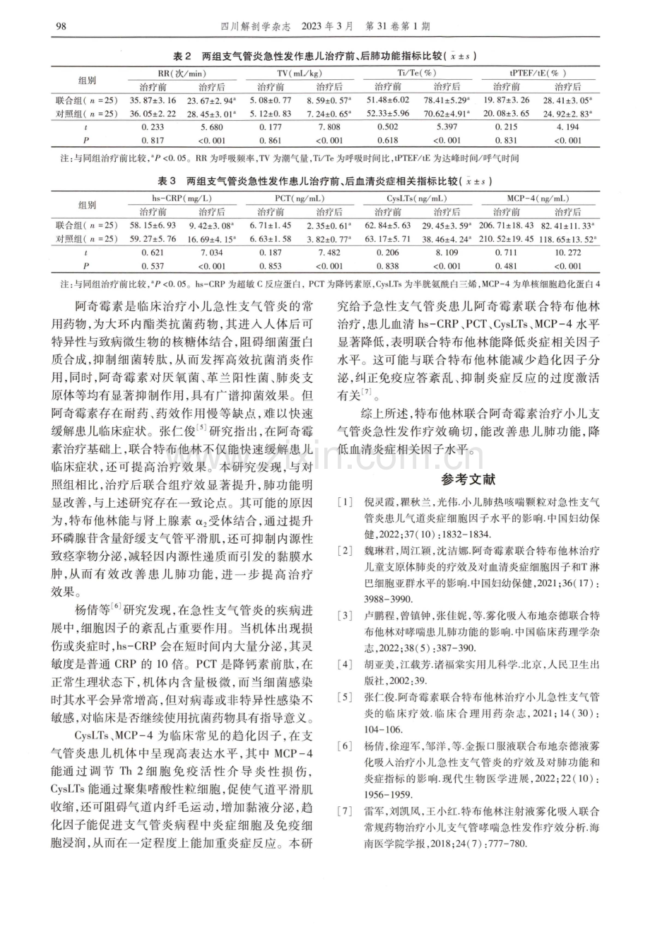 特布他林联合阿奇霉素治疗小儿支气管炎急性发作的疗效.pdf_第3页