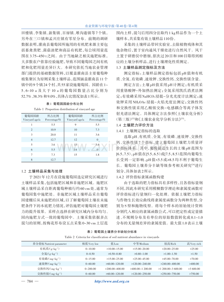 苏北典型葡萄种植集聚区土壤肥力特征与施肥对策——以灌南县为例.pdf_第3页