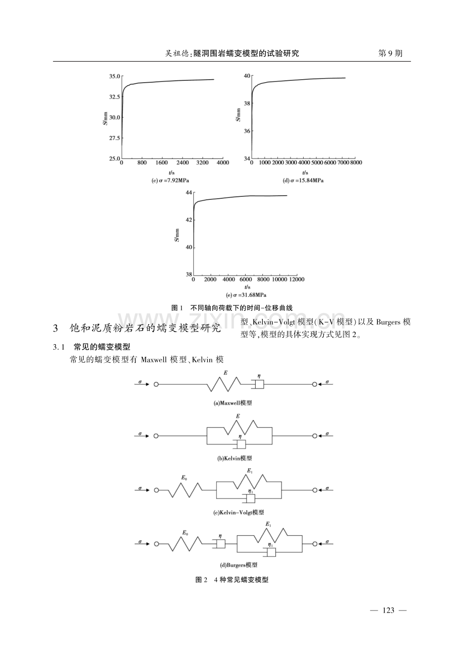 隧洞围岩蠕变模型的试验研究.pdf_第3页