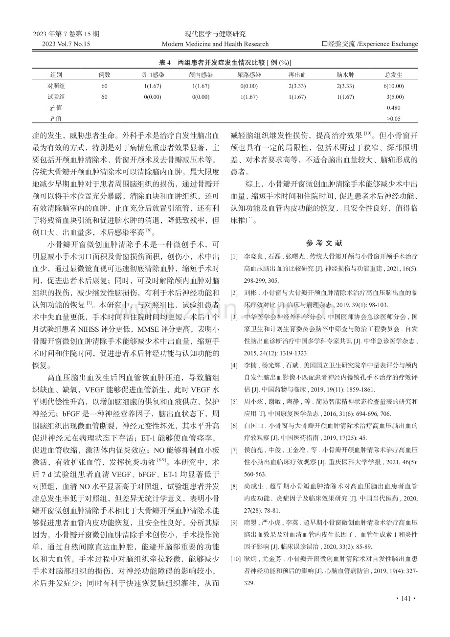 小骨瓣开窗微创血肿清除手术治疗自发性脑出血的临床研究.pdf_第3页