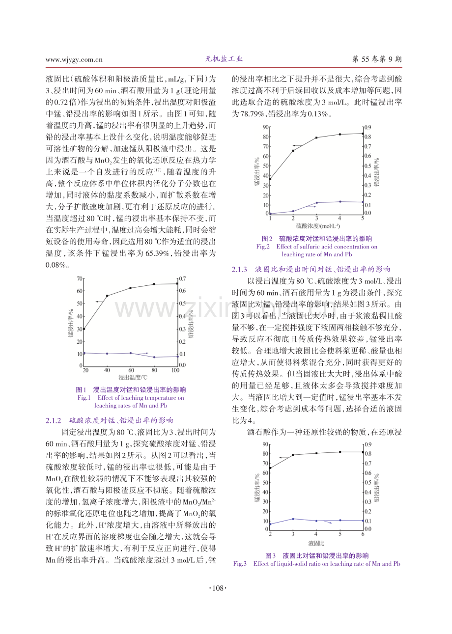 响应面法优化酒石酸还原浸出电解锰阳极渣工艺.pdf_第3页