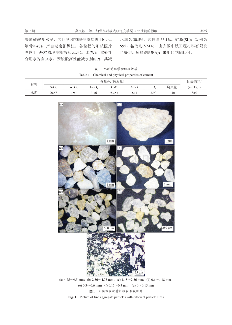 细骨料对板式轨道充填层SCC性能的影响.pdf_第3页