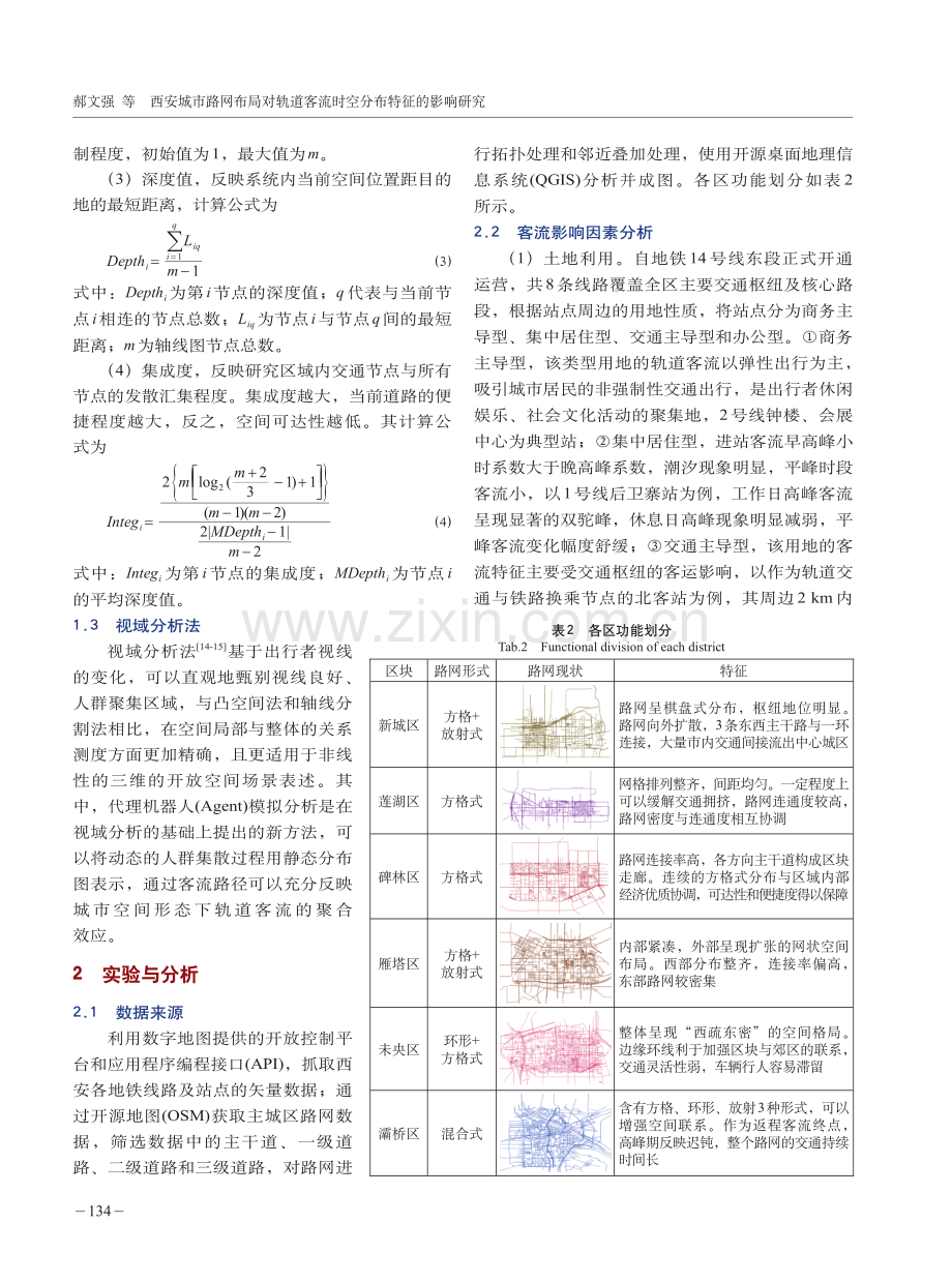 西安城市路网布局对轨道客流时空分布特征的影响研究.pdf_第3页