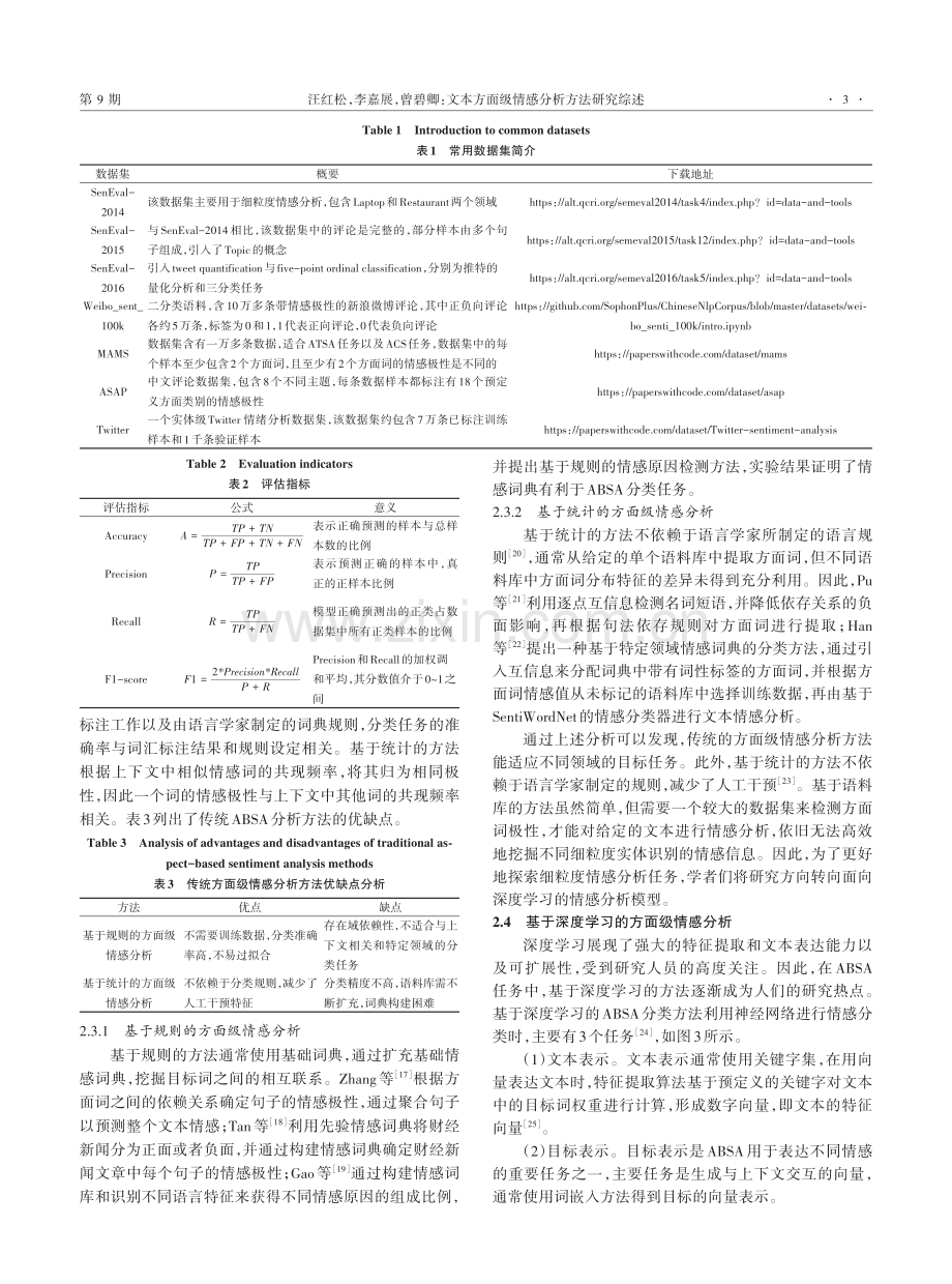 文本方面级情感分析方法研究综述.pdf_第3页