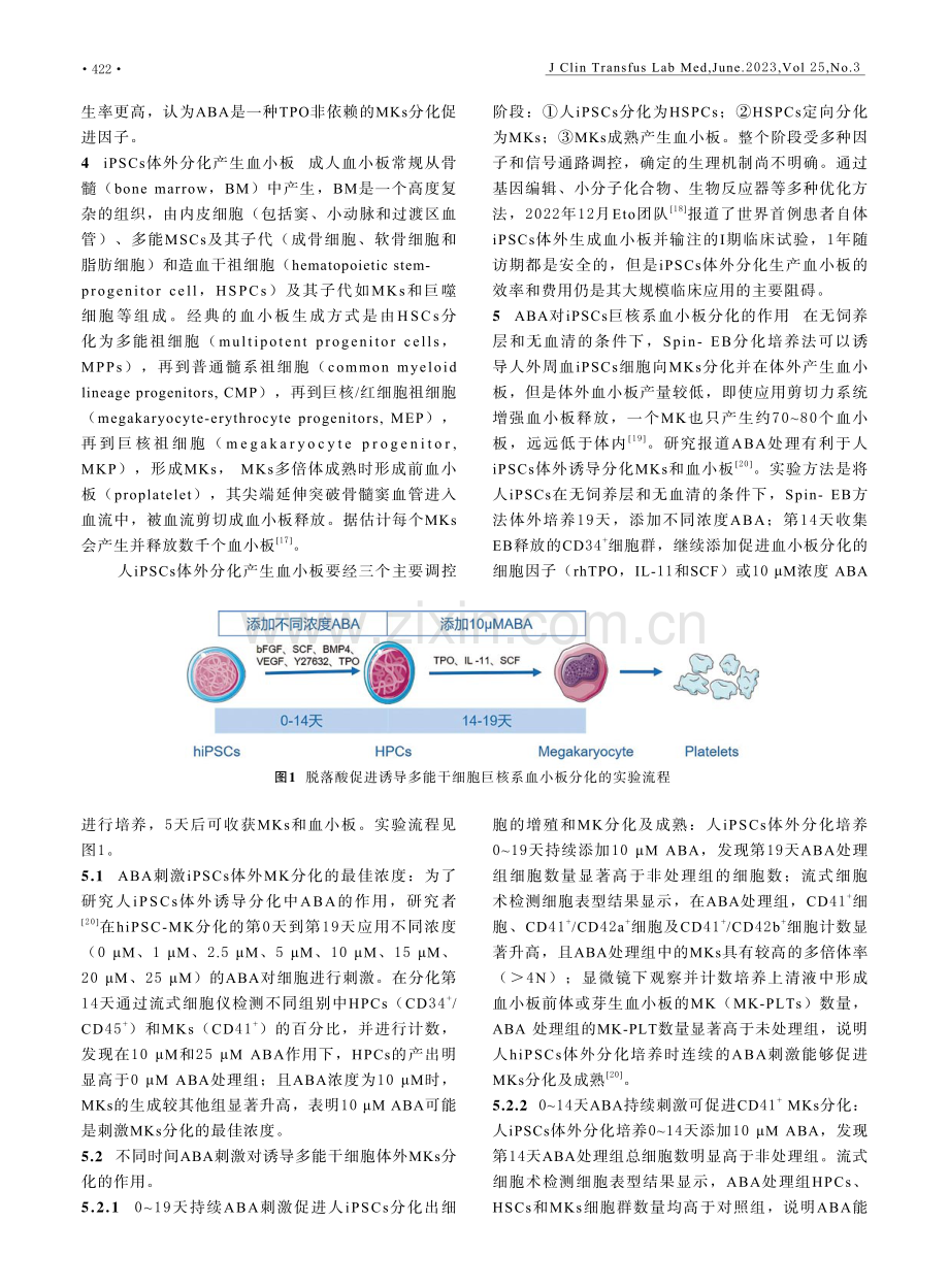 脱落酸对诱导多能干细胞巨核系血小板分化的影响.pdf_第3页