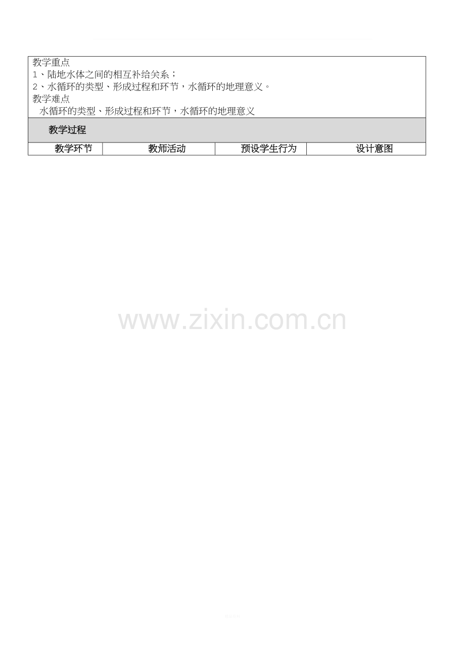 水循环教学设计反思.doc_第2页