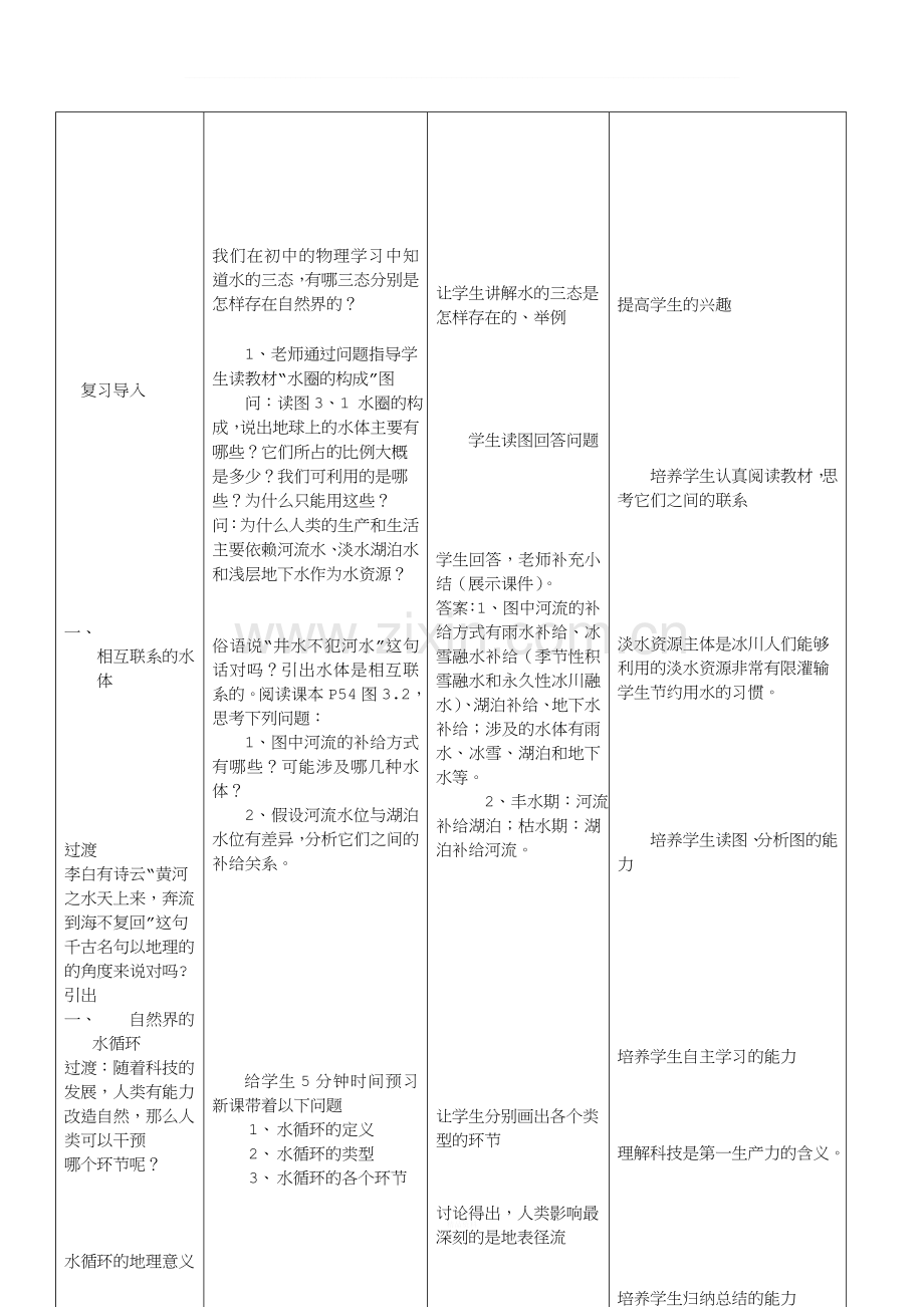 水循环教学设计反思.doc_第3页