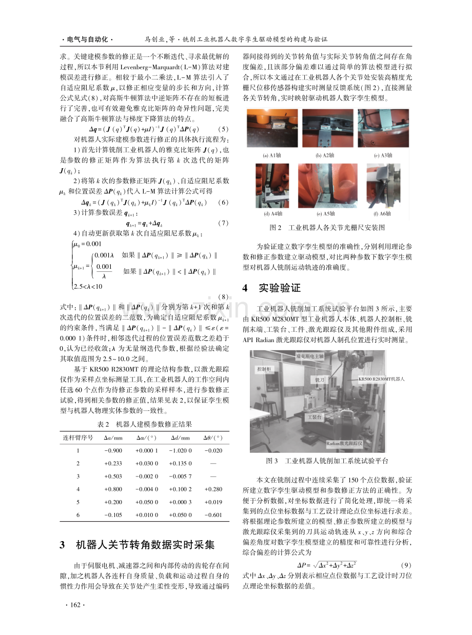 铣削工业机器人数字孪生驱动模型的构建与验证.pdf_第3页