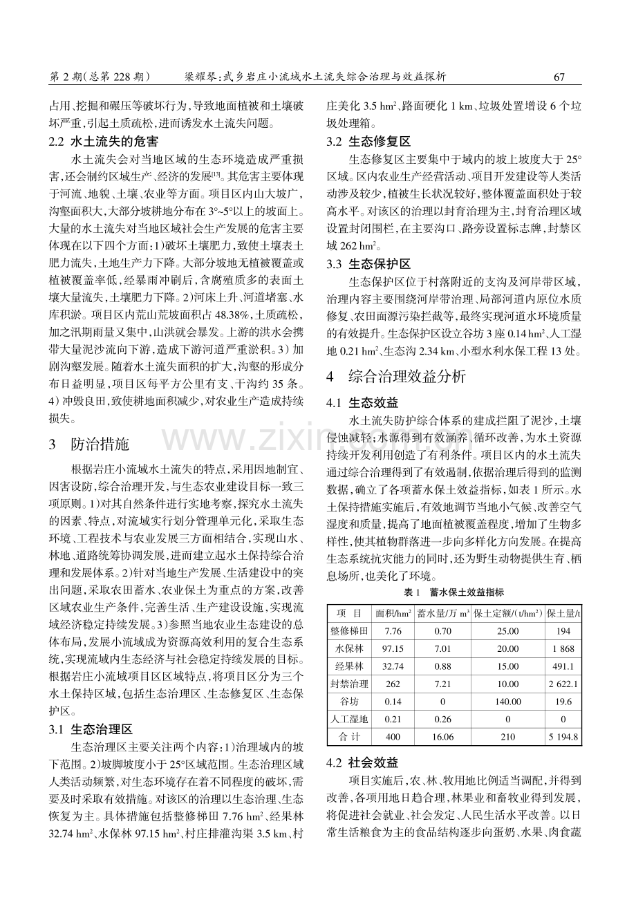 武乡岩庄小流域水土流失综合治理与效益探析.pdf_第3页