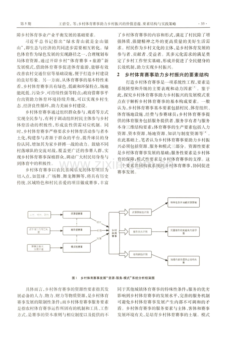 乡村体育赛事助力乡村振兴的价值意蕴、要素结构与实践策略.pdf_第2页