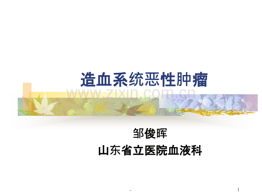 白血病PPT课件.ppt_第1页