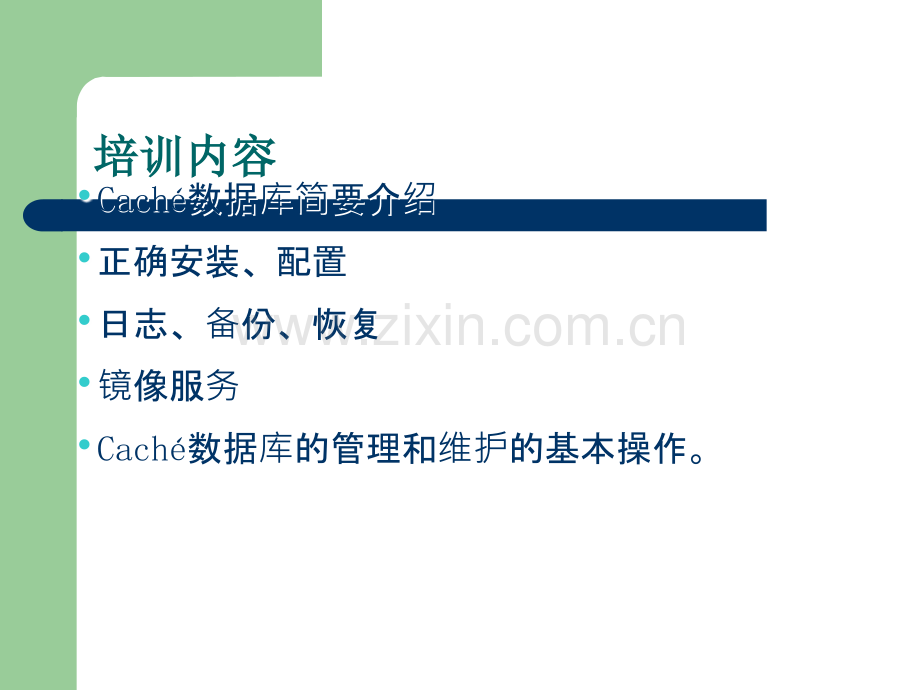 Cache数据库管理和维护(Caché).ppt_第2页