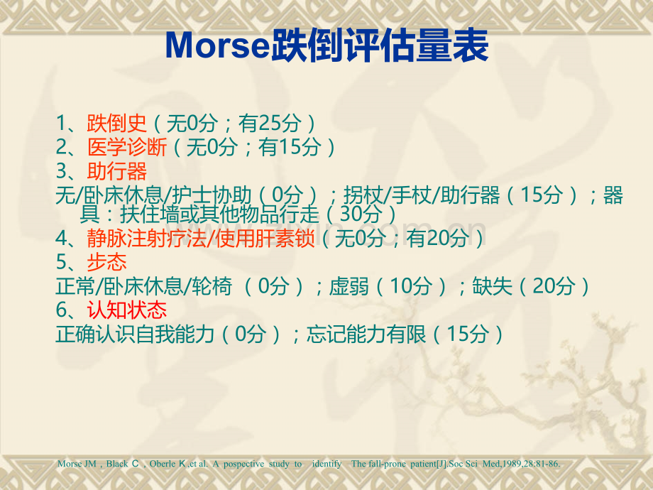 《Morse-跌倒评估量表》的使用.ppt_第3页