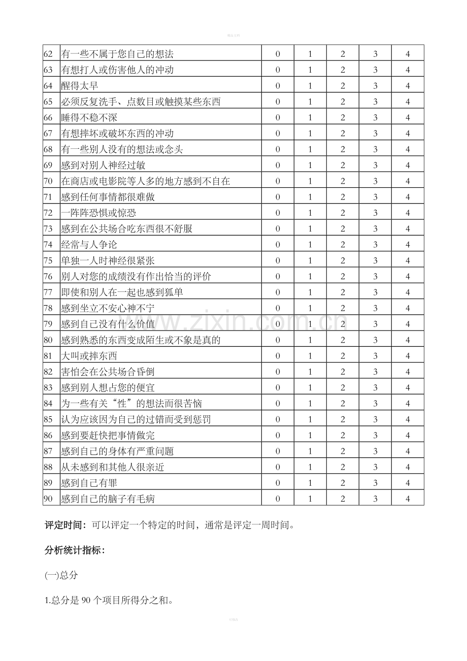 SCL-90症状自评量表.doc_第3页