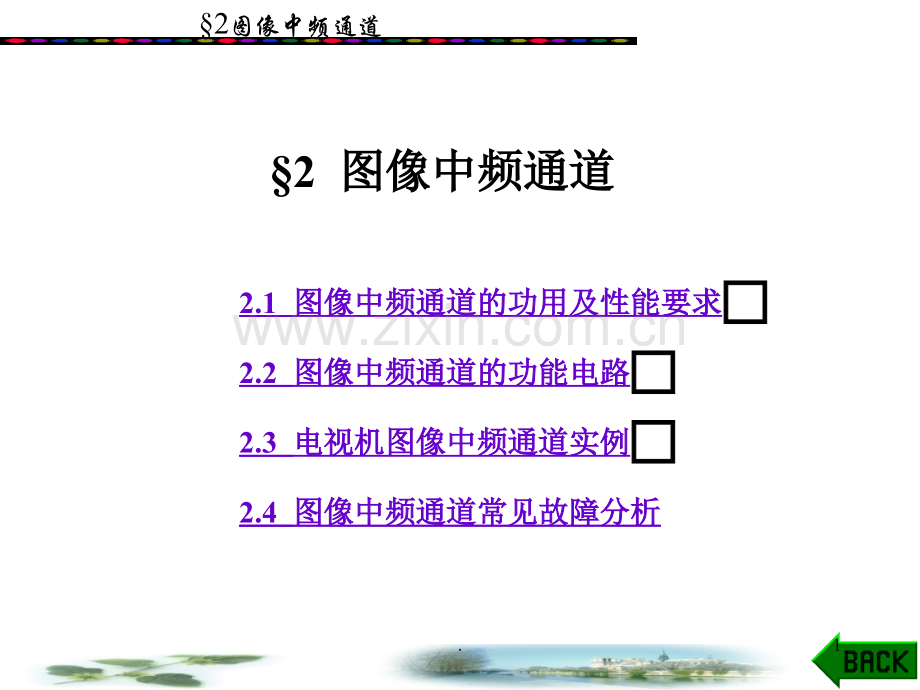 第四章-第二节-图像中频通道分析PPT课件.ppt_第1页
