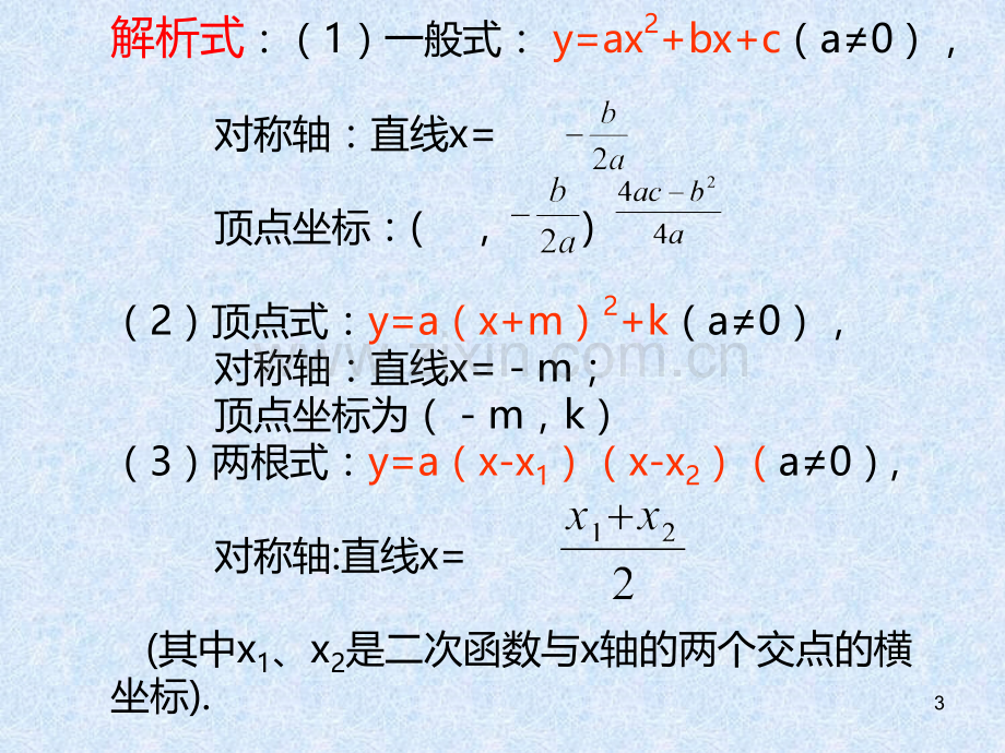 二次函数知识点复习PPT课件.ppt_第3页