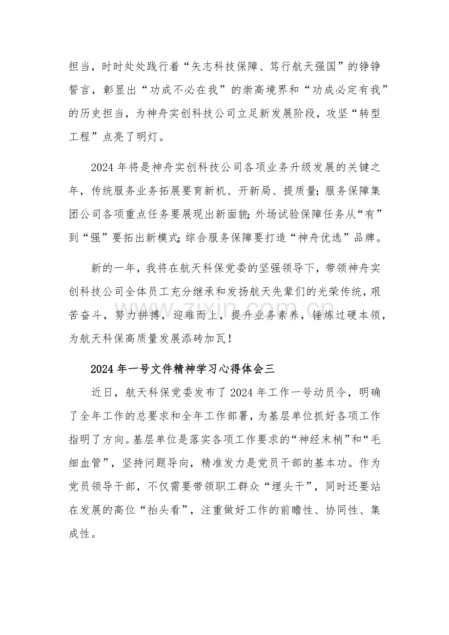 2024年一号文件精神学习心得体会集合篇范文.docx_第2页