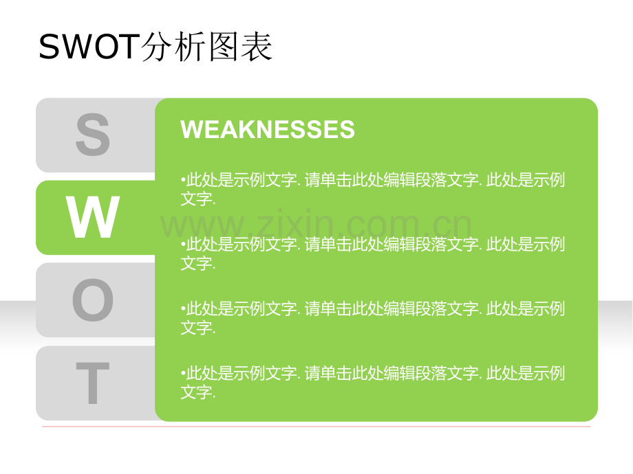 SWOT分析工具图表PPT模板.ppt_第3页