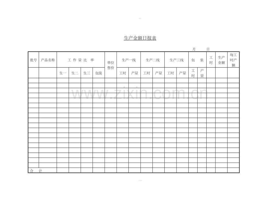 生产金额日报表.doc_第1页