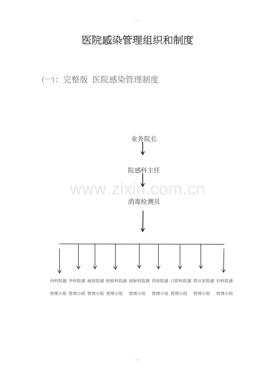 医院感染管理制度.doc_第1页