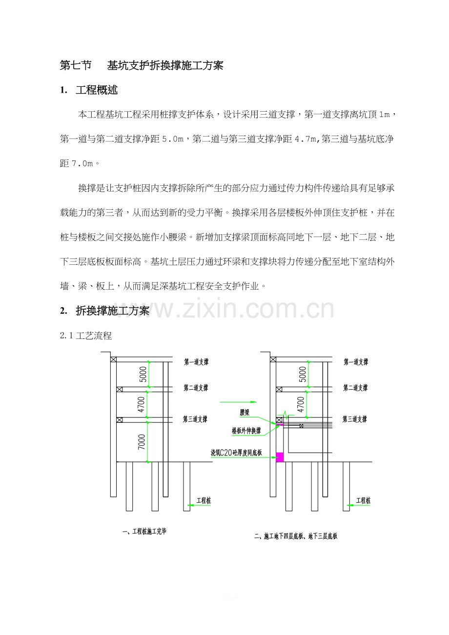 008-7-第七节-基坑支护拆换撑方案.doc_第1页