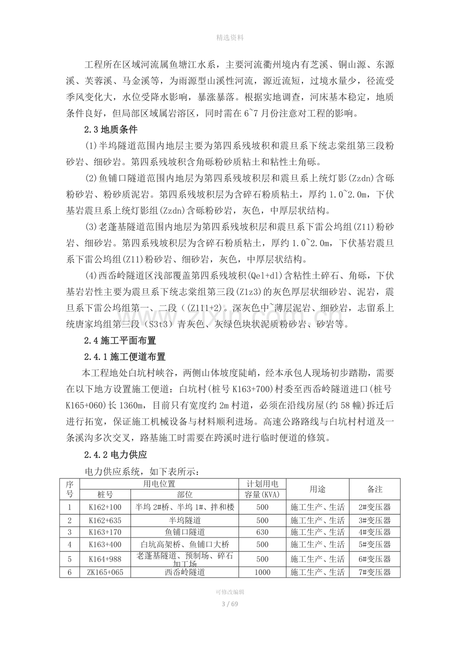 隧道初期支护、二次衬砌安全专项施工方案(最终版).doc_第3页