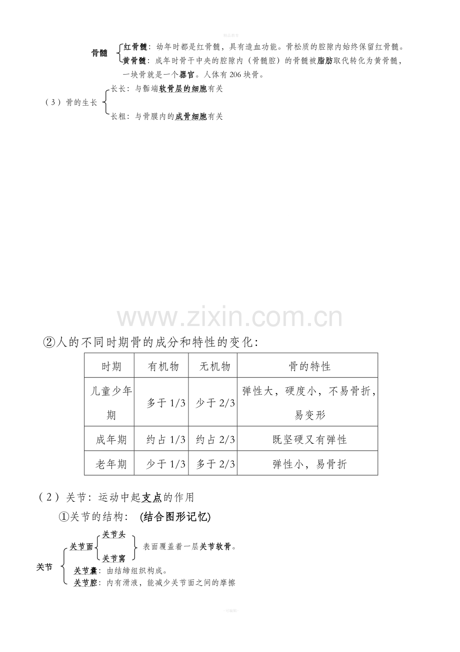 北师大八年级生物上册知识点总结.doc_第2页