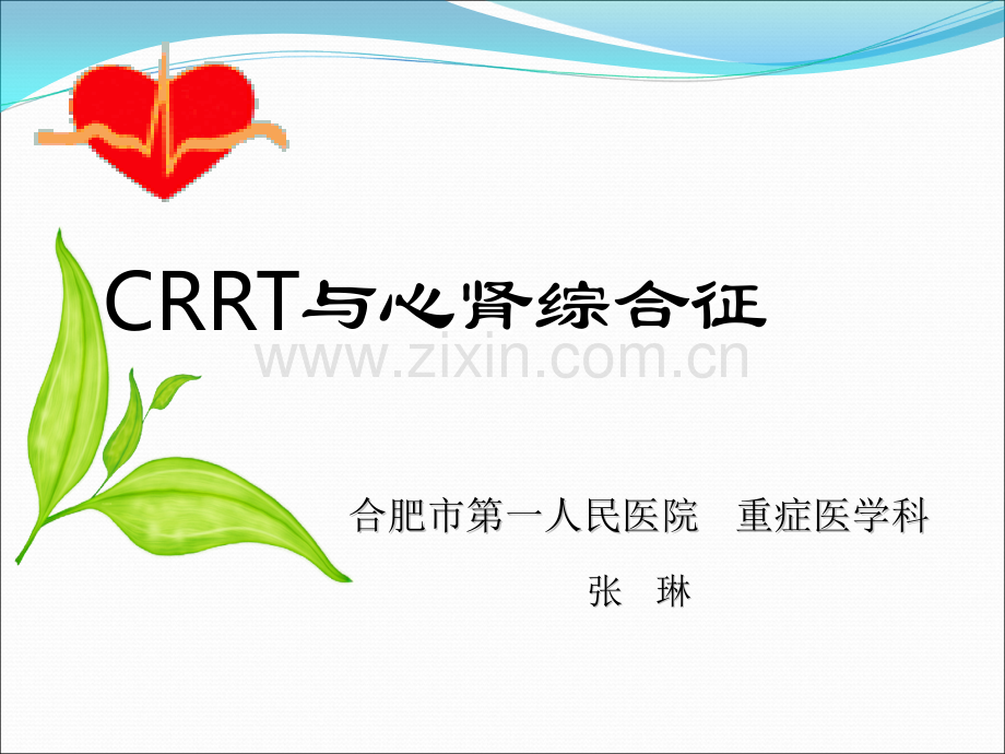 CRRT与心肾综合征.ppt_第1页