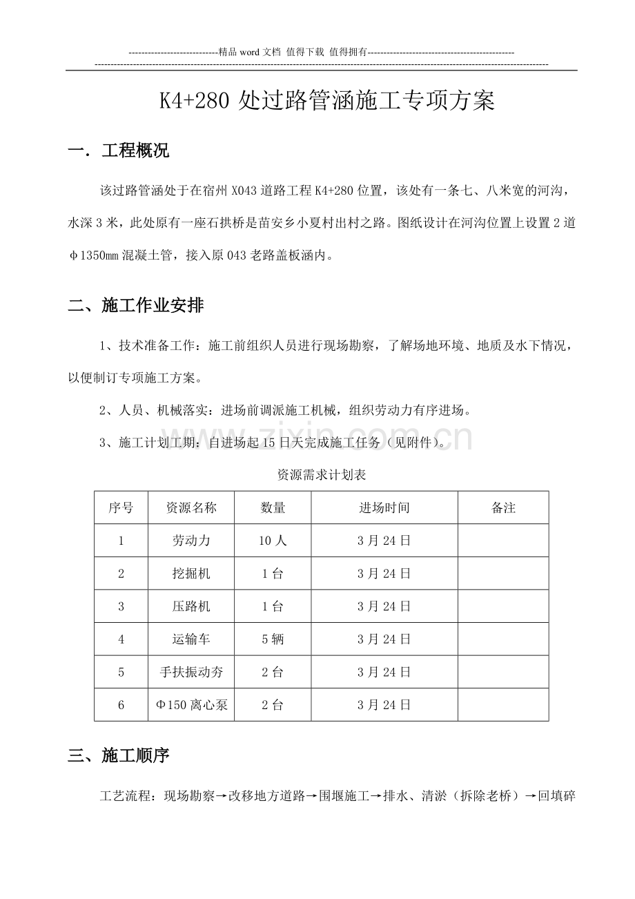 K4-280处过路管涵专项施工方案.doc_第2页