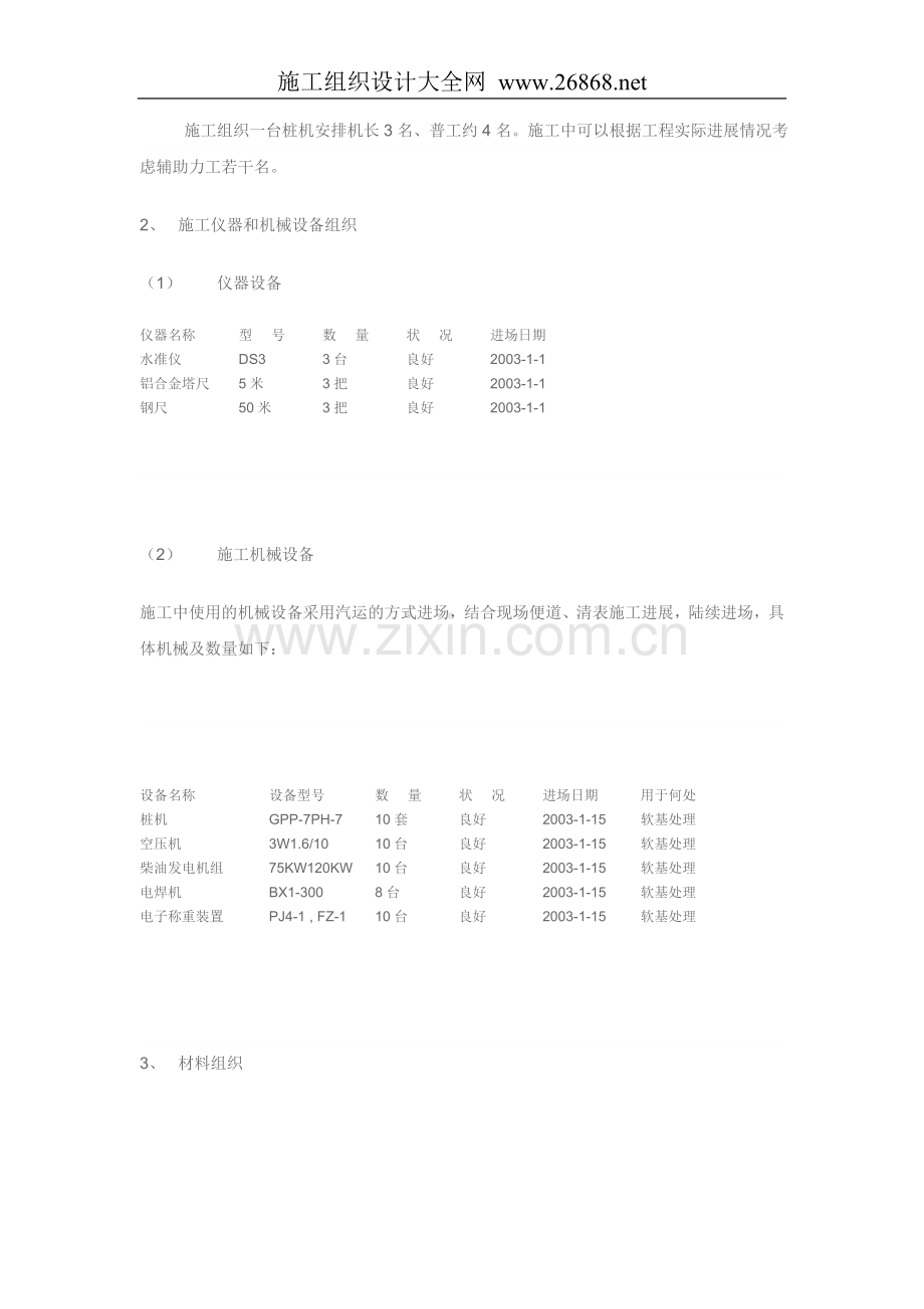 高速公路施工组织设计方案(公路粉喷桩).doc_第2页