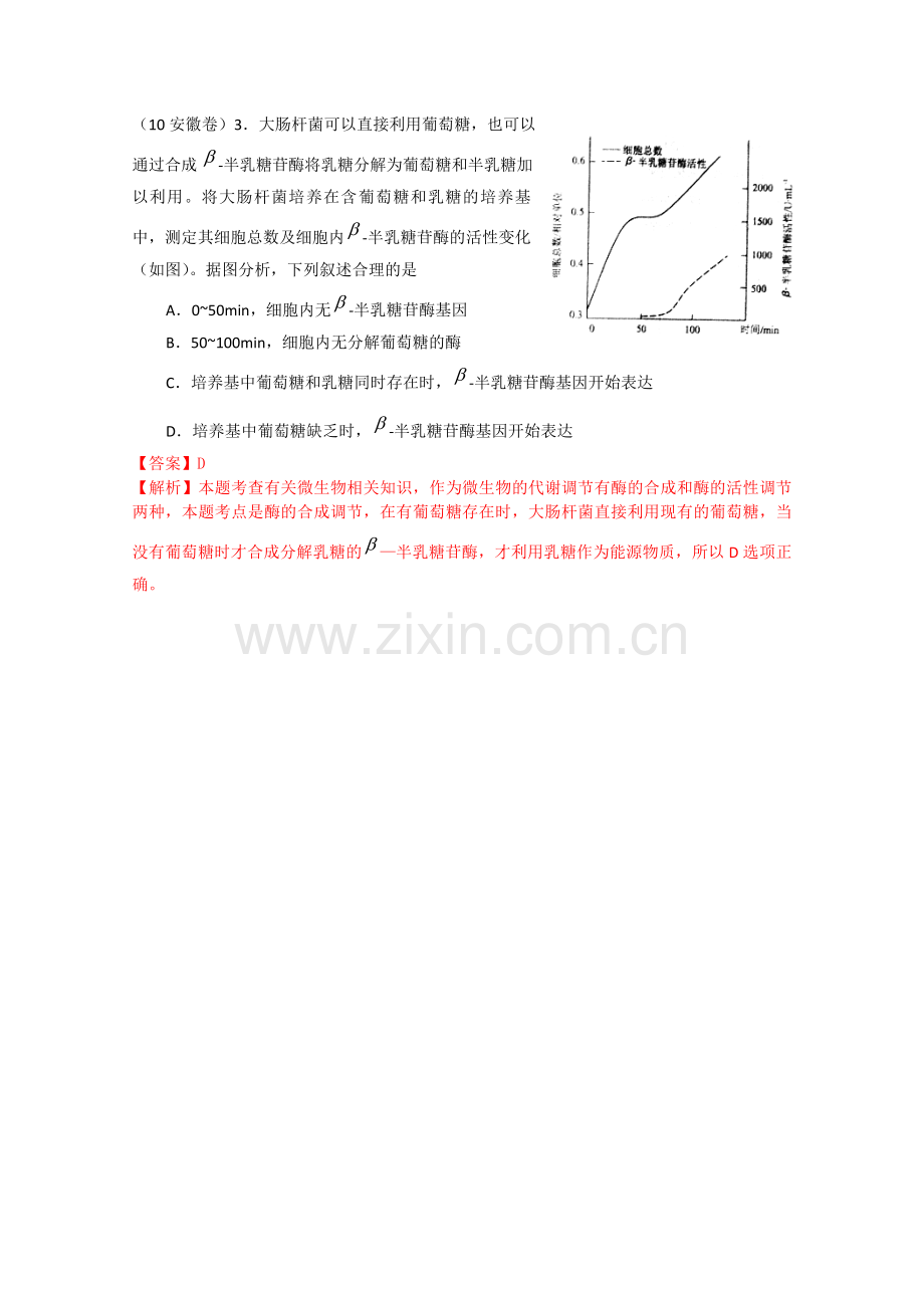 2010年高考生物试题分类汇编--微生物及发酵工程.doc_第3页