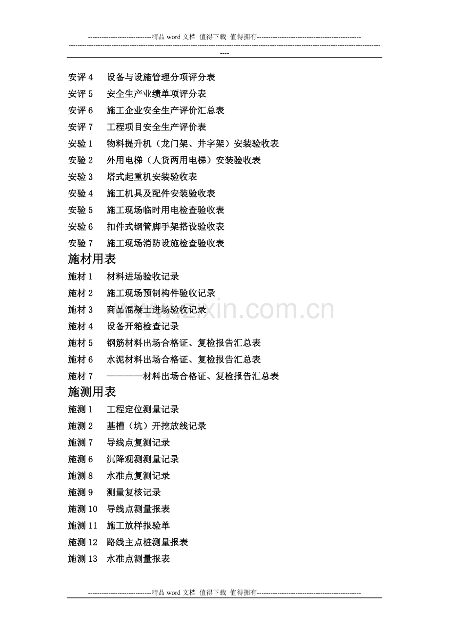 施工用表目录.doc_第2页