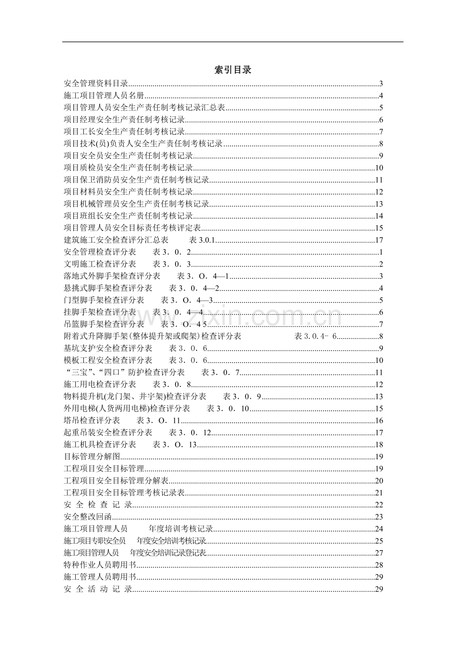 施工现场安全管理资料Word表格.doc_第1页