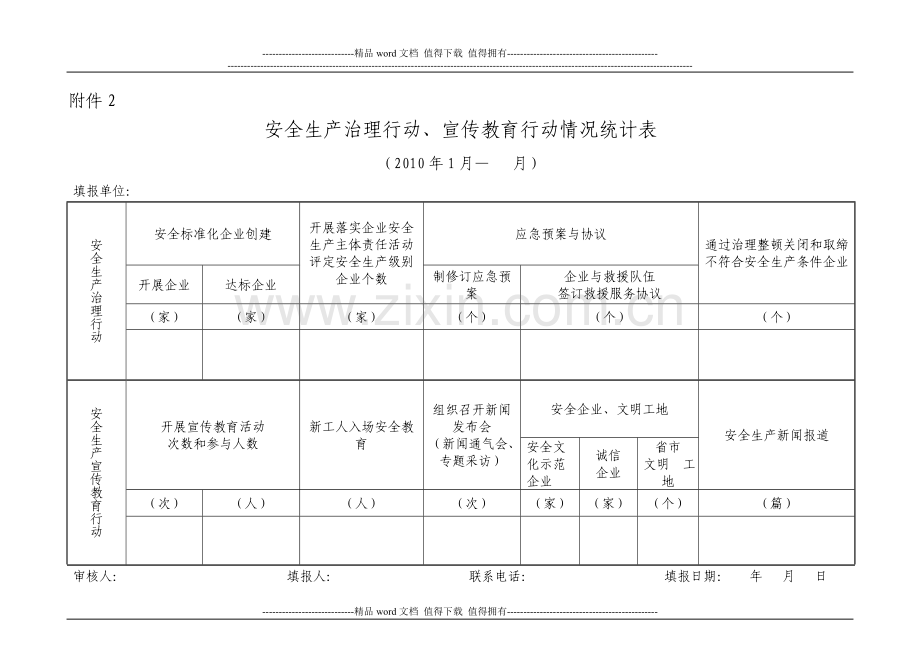 建筑施工企业安全生产隐患排查治理情况统计表.doc_第2页