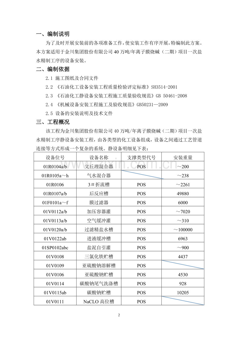 烧碱静设备安装施工方案.doc_第2页